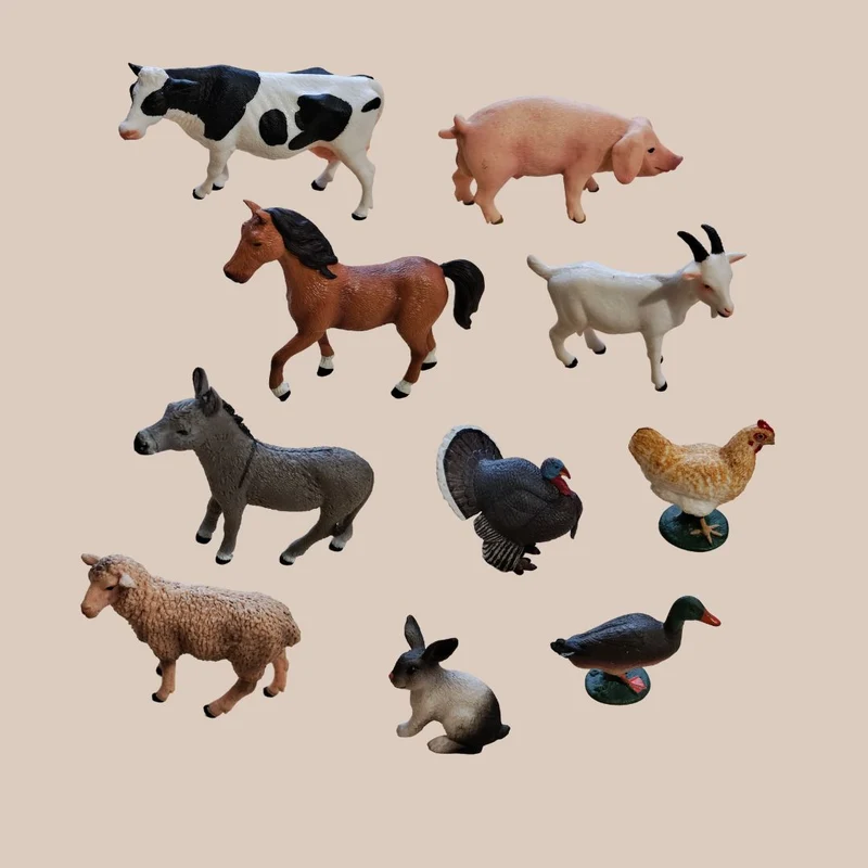 PACK MONTESSORI - FIGURINES ANIMAUX DE LA FERME