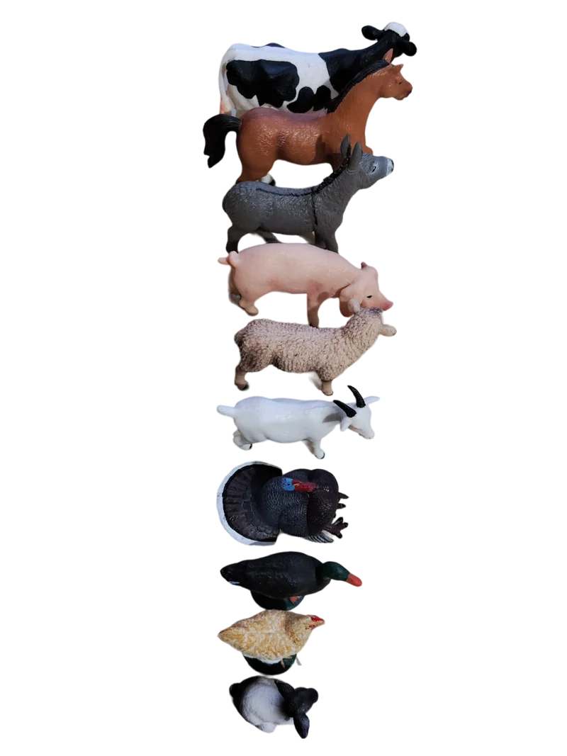 PACK MONTESSORI - FIGURINES ANIMAUX DE LA FERME
