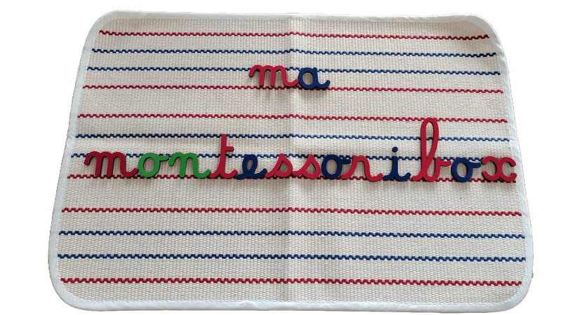 Tapis d'écriture lettres mobiles Montessori