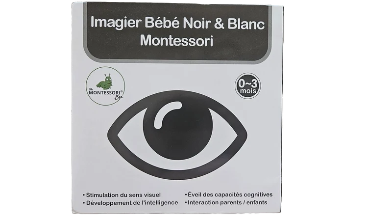 Imagier bébé Noir et Blanc Montessori