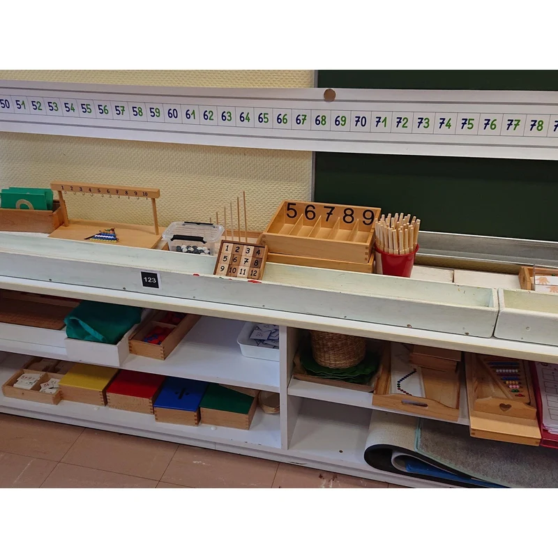 Frise numérique murale Montessori