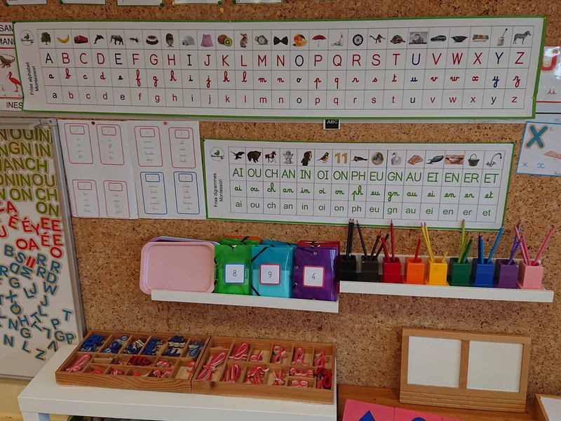 Frise digrammes murale Montessori