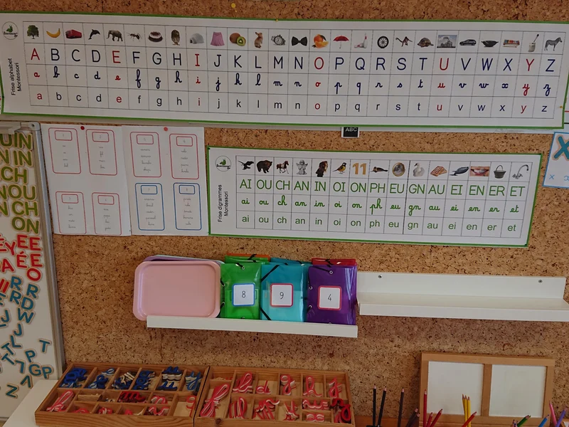 Frise digrammes murale Montessori
