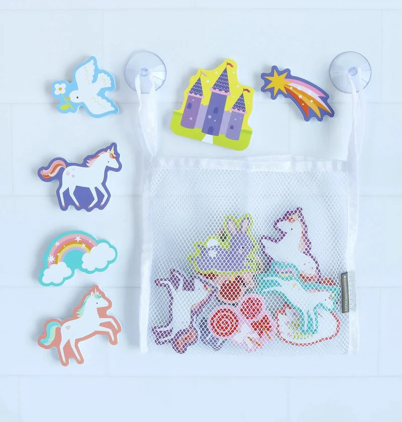 Jouets de bain en mousse – Rêves de Licorne – 14 pièces