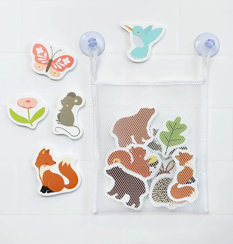 Jouets de bain en mousse – Amis de la forêt – 14 pièces