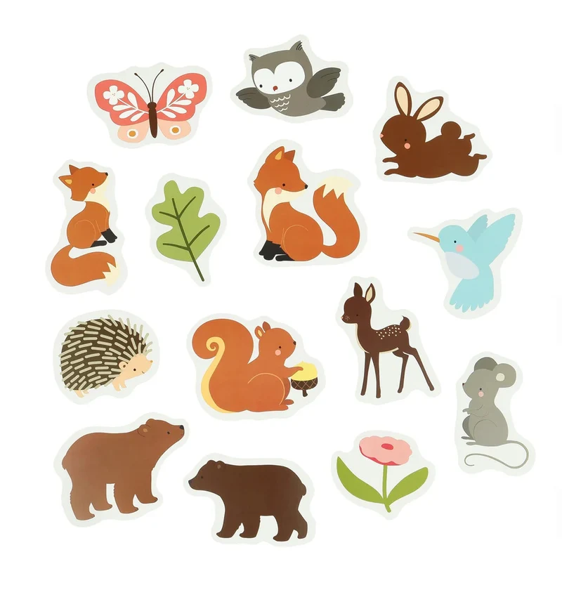 Jouets de bain en mousse – Amis de la forêt – 14 pièces