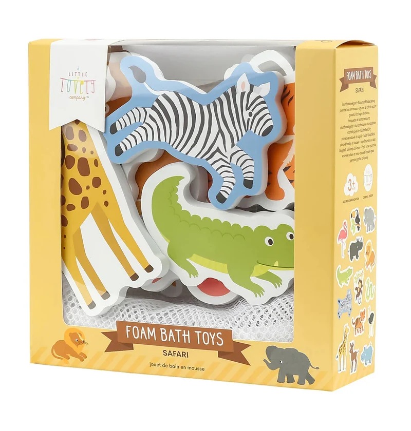 Jouets de bain en mousse – Safari – 14 pièces