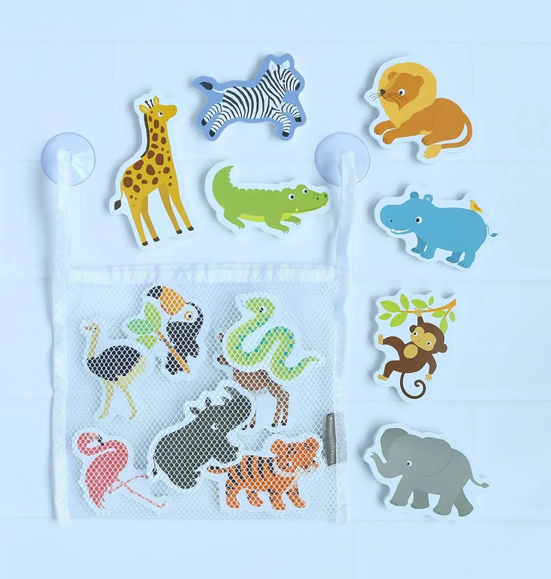 Jouets de bain en mousse – Safari – 14 pièces