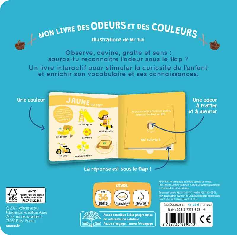 Mon livre des odeurs et des couleurs – Ma journée