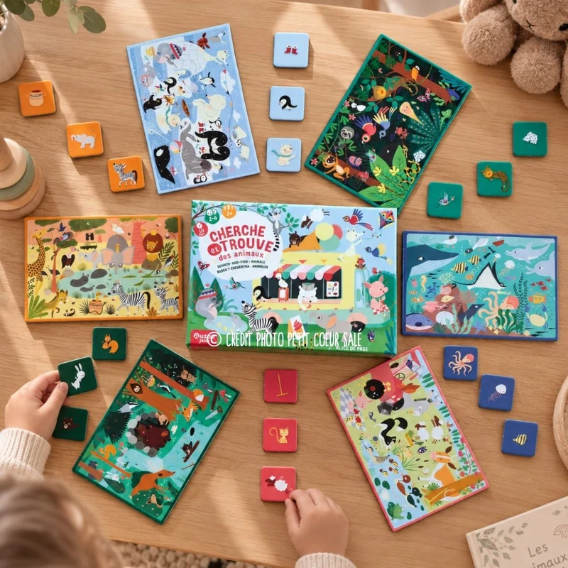 P’tit jeu – Cherche et trouve – Les animaux