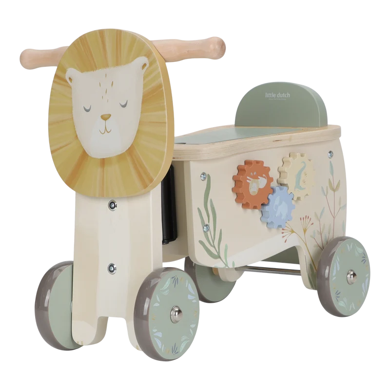 Porteur Lion Safari Friends – porteur en bois enfant