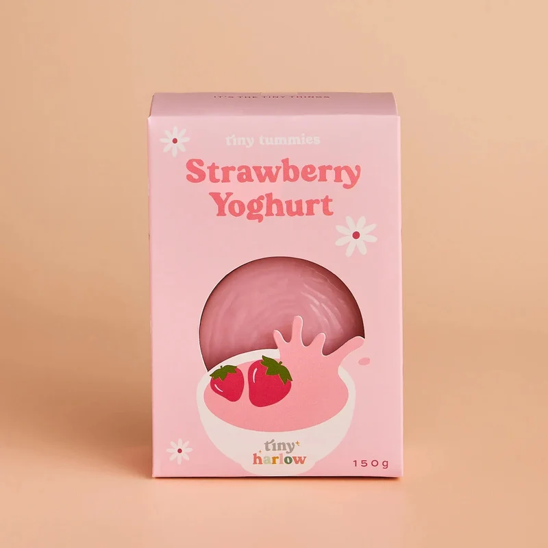 Tiny Harlow – Bol de yaourt à la fraise magique pour poupée
