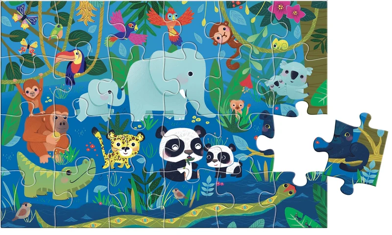 Puzzle Cherche et Trouve des tout-petits – Les animaux – 24 pièces