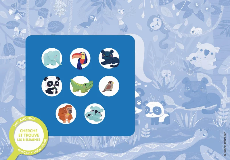Puzzle Cherche et Trouve des tout-petits – Les animaux – 24 pièces