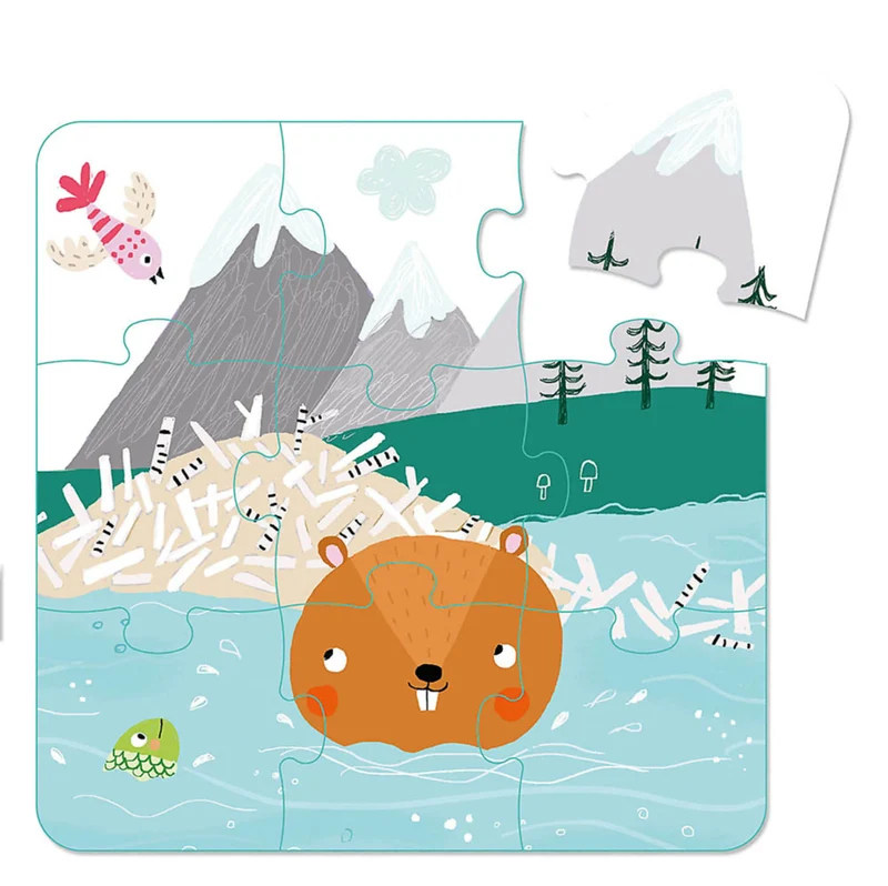 Mes premiers puzzles – Flore Castor cherche à s’occuper – Dès 2 ans