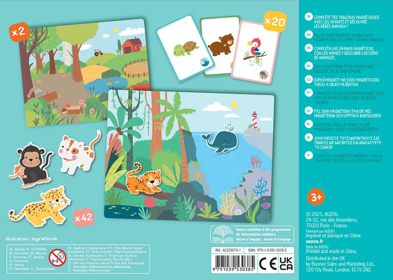 Les bébés animaux – Mon petit coffret aimanté – Dès 3 ans