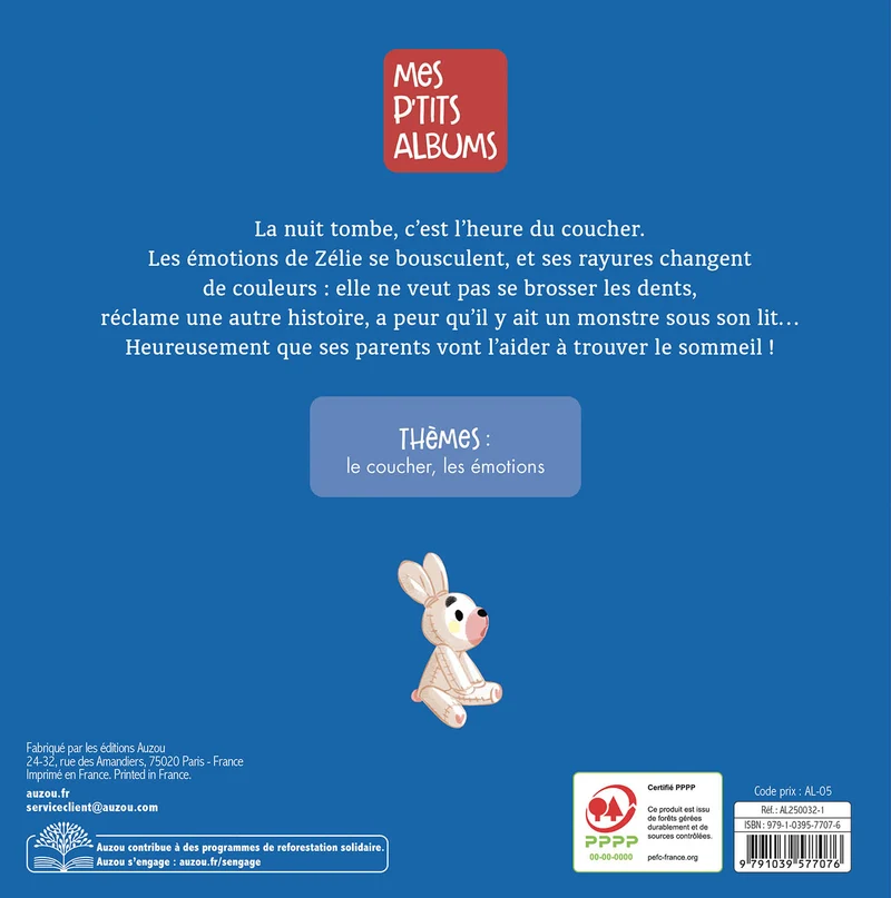 Zélie et les émotions du soir – Album enfant dès 3 ans
