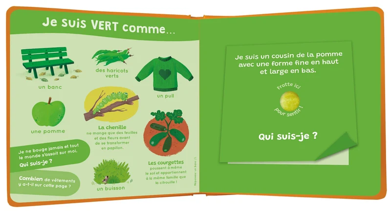 Mon livre des odeurs et des couleurs – L’Automne – Livre sensoriel dès 3 ans