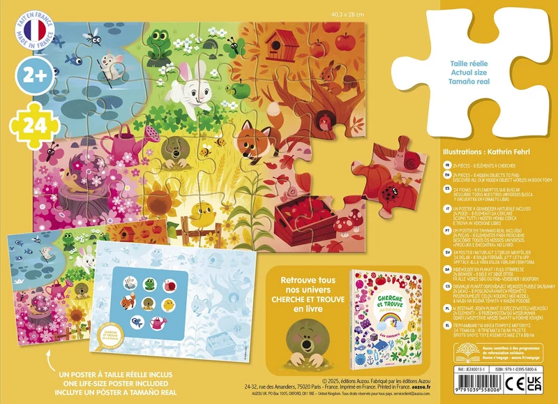 Puzzle Cherche et Trouve des tout-petits – Les couleurs – 24 pièces