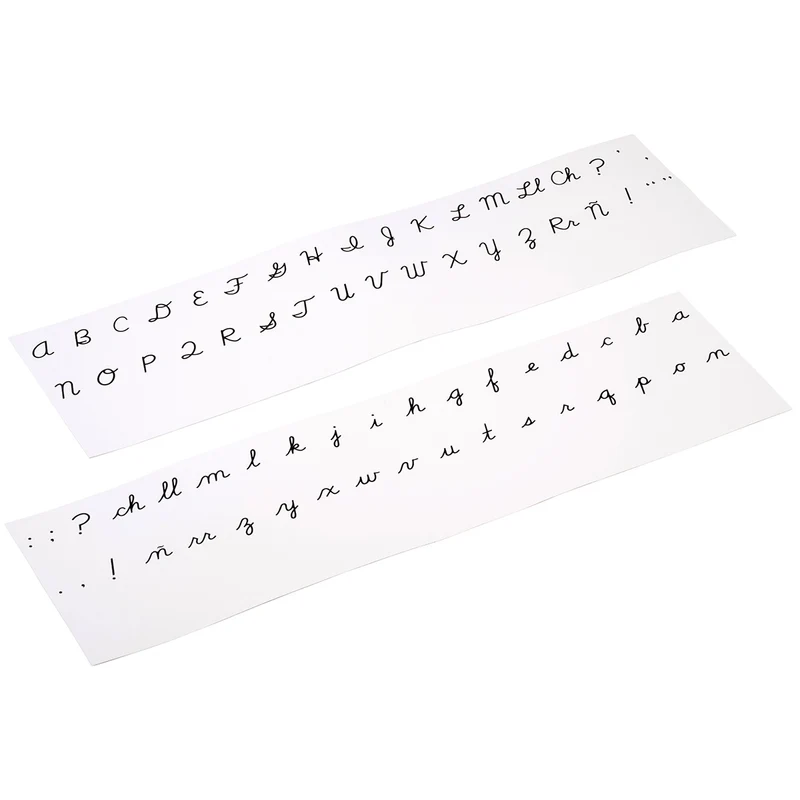 Alphabet imprimé cursif USA - Noir