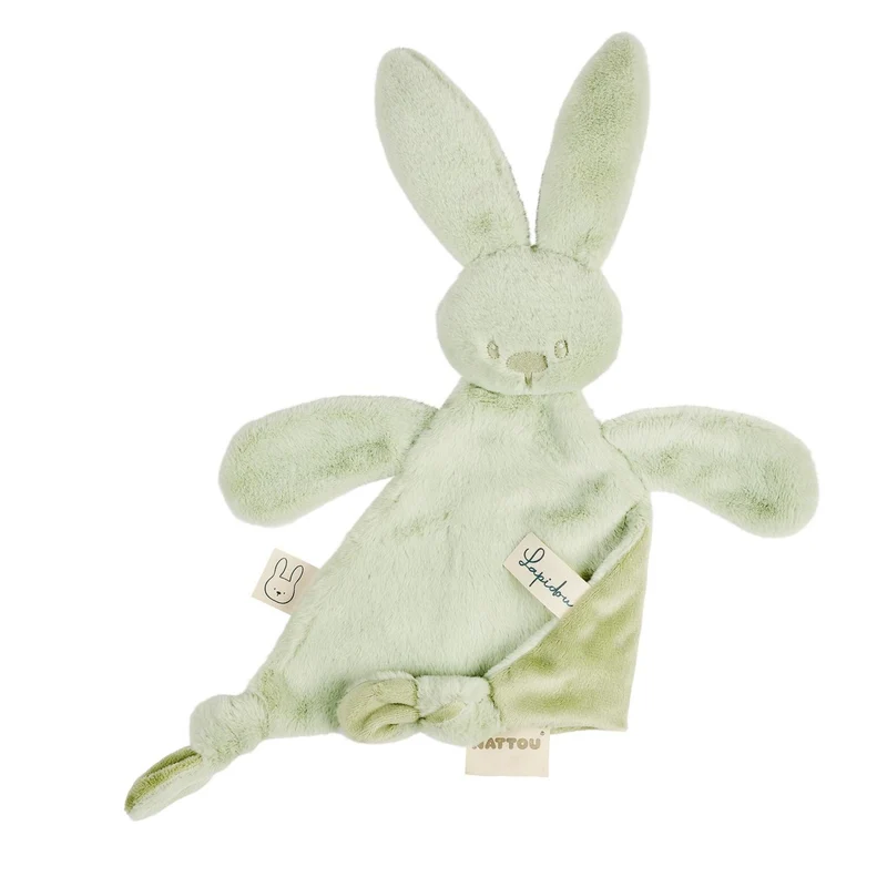 Doudou triangle Lapidou Toudous – Nattou Vert Tilleul
