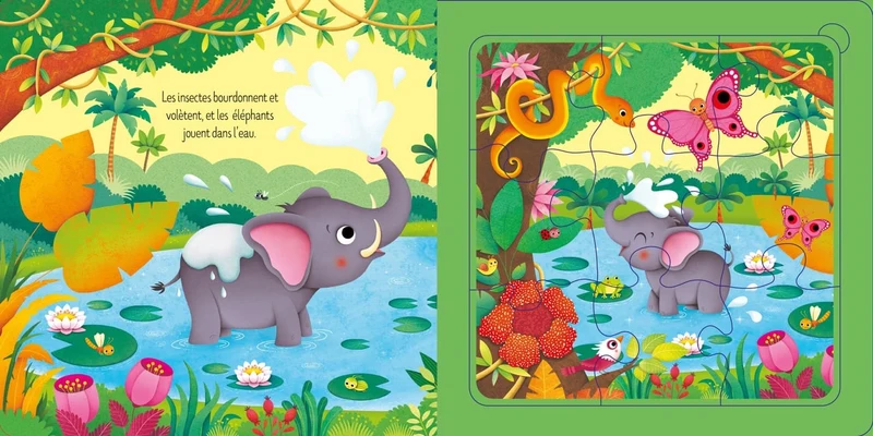 La Jungle – Mon livre puzzle – Dès 2 ans