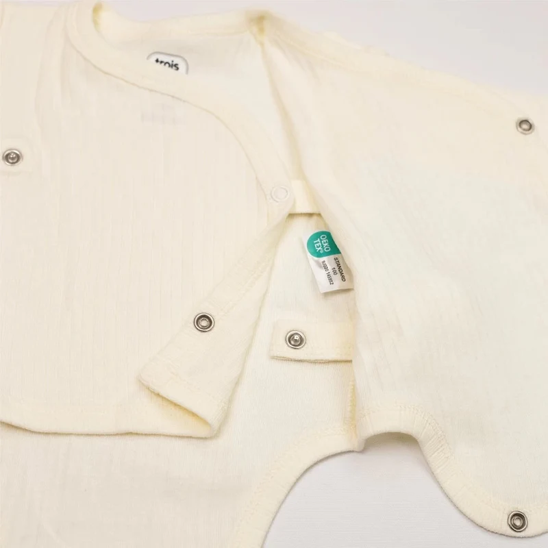 Kit naissance 6 pièces « Ours Moka » – Première tenue bébé – 1 mois