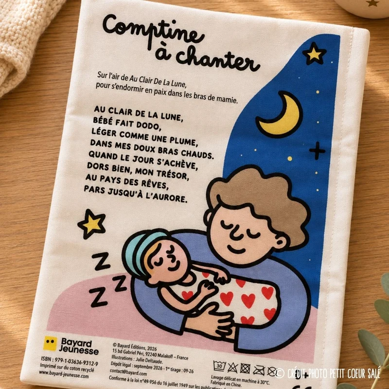 La Gazette des Bébés « Une Mamie pour la Vie » – Livre d’éveil en tissu