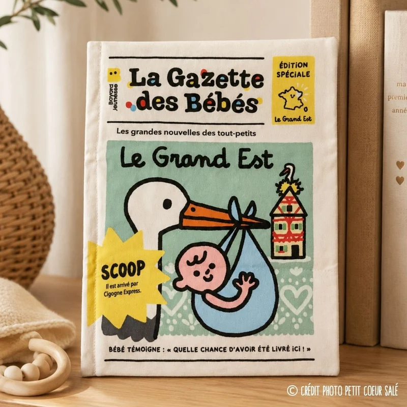 La Gazette des Bébés « Grand Est » – Livre d’éveil en tissu