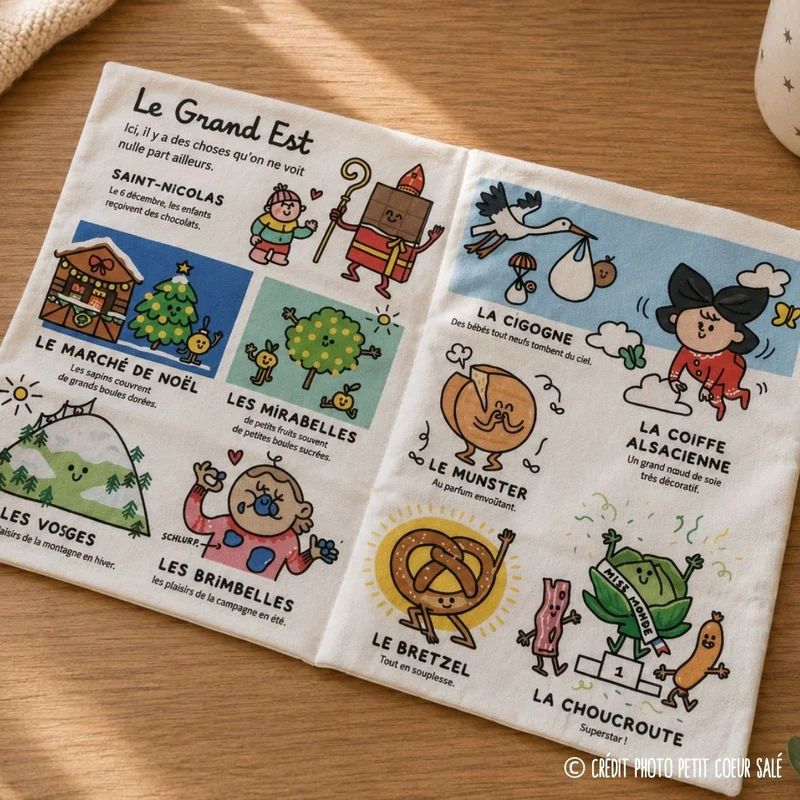 La Gazette des Bébés « Grand Est » – Livre d’éveil en tissu