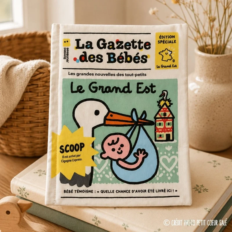 La Gazette des Bébés « Grand Est » – Livre d’éveil en tissu
