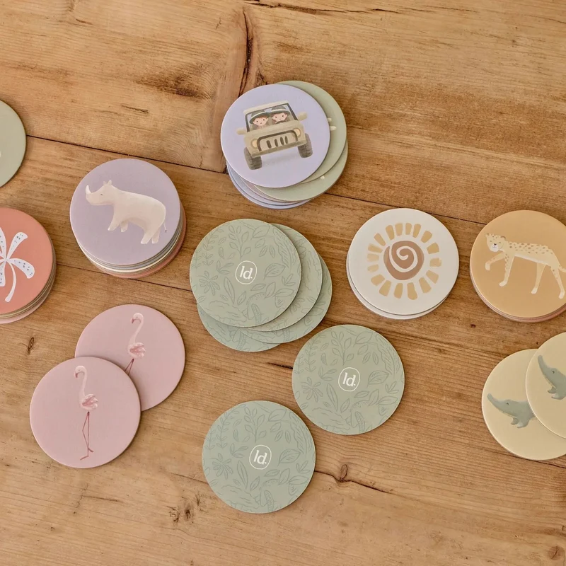 Jeu de mémo en carton – Safari Friends – Dès 18 mois