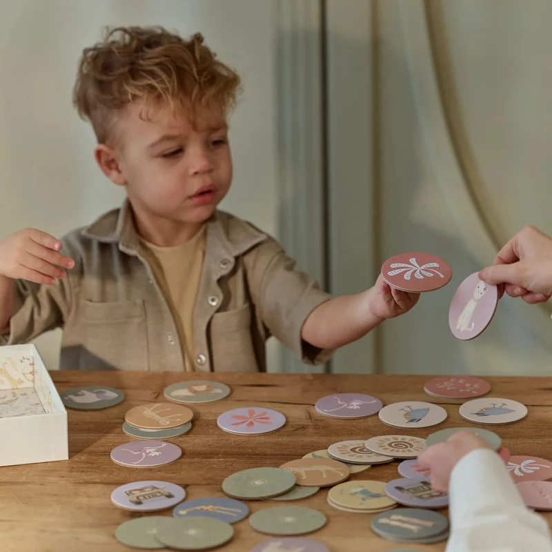 Jeu de mémo en carton – Safari Friends – Dès 18 mois