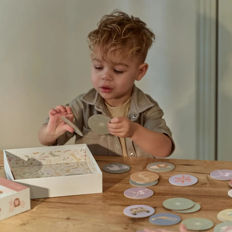 Jeu de mémo en carton – Safari Friends – Dès 18 mois