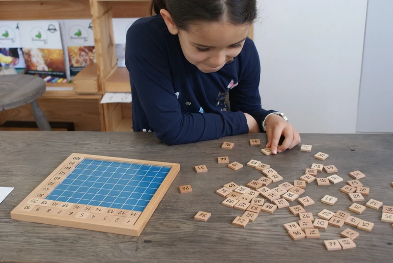Tableau de 100 Montessori