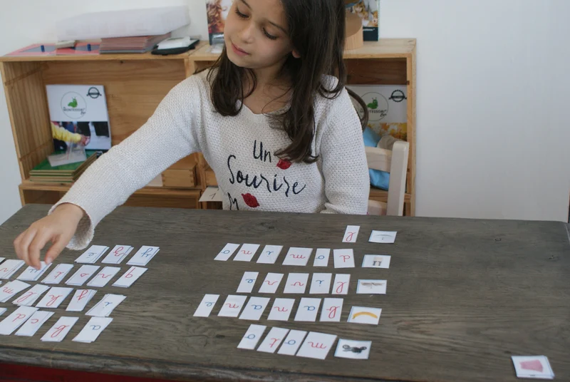 Séries de Lecture Montessori Cursives