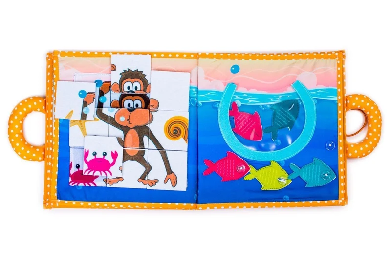 Livre d'éveil et activités Montessori - Singe