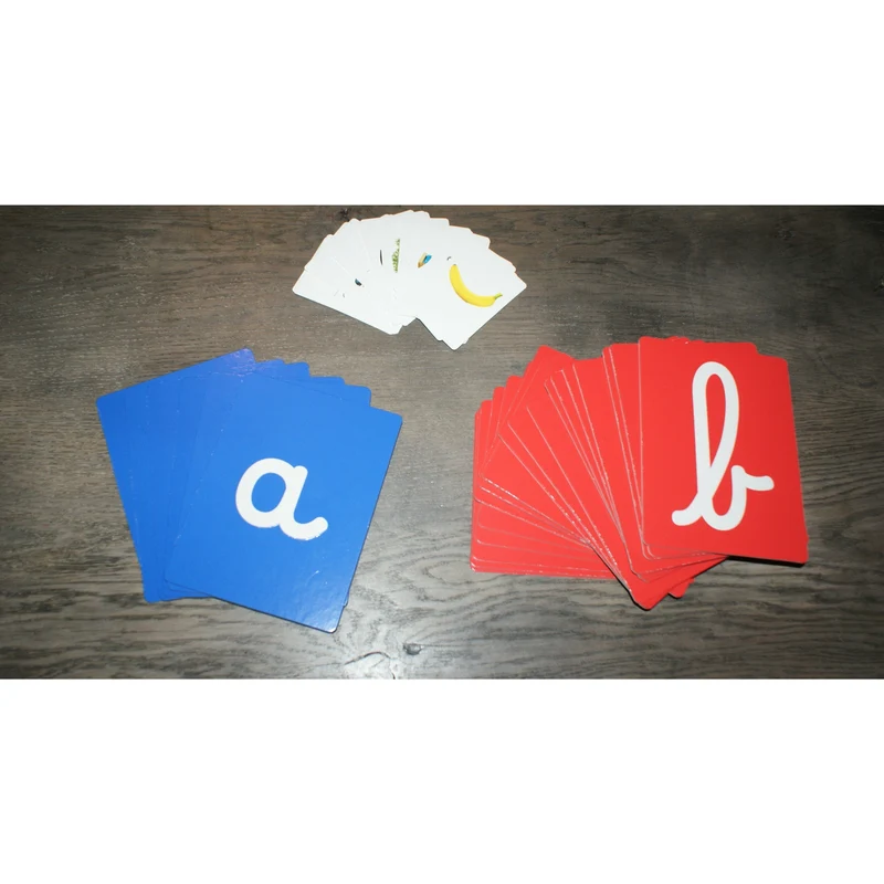 Lettres Rugueuses cursives Montessori