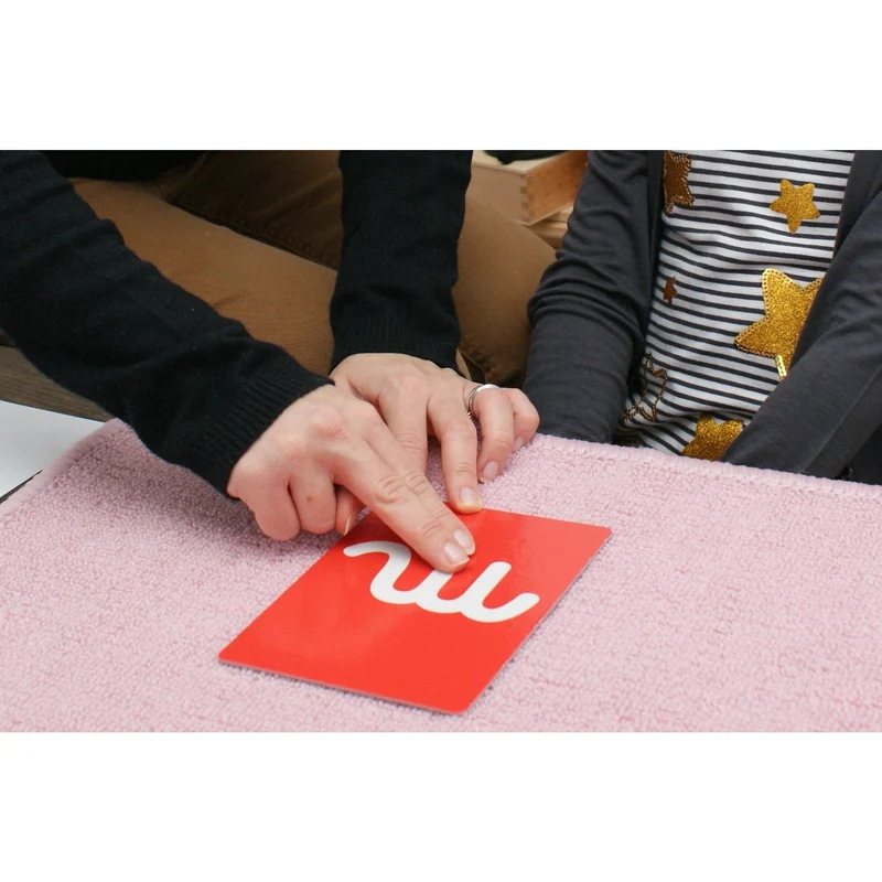 Lettres Rugueuses cursives Montessori