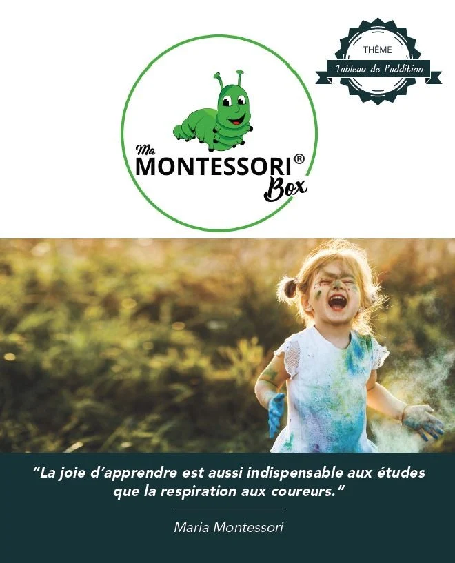 Tableau de l'Addition Montessori