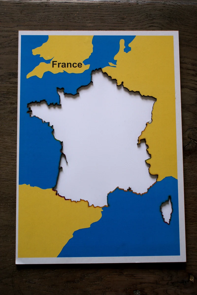 Puzzle de la France Montessori