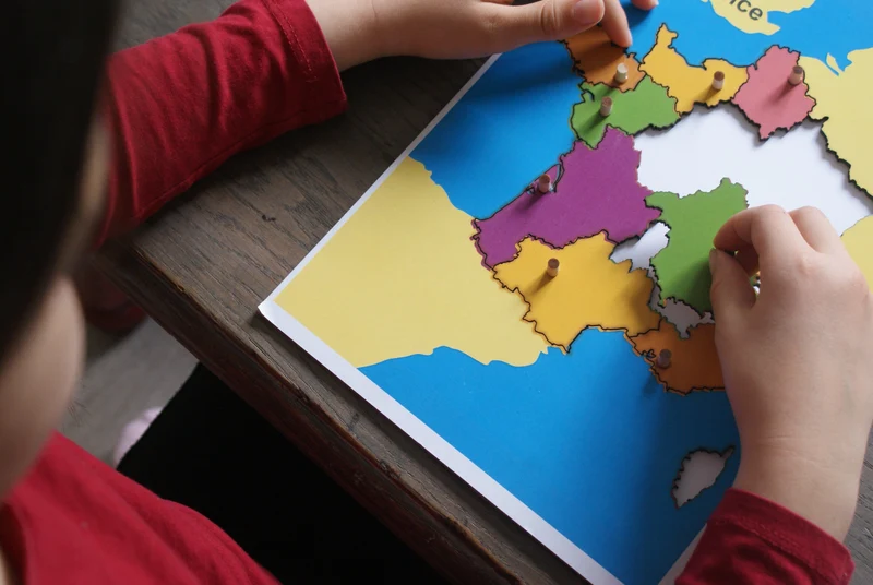 Puzzle de la France Montessori