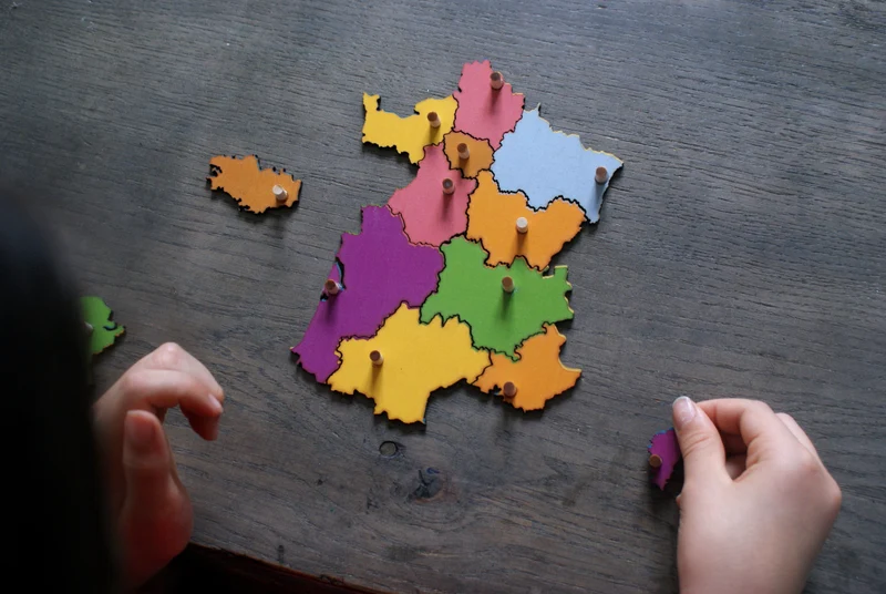 Puzzle de la France Montessori