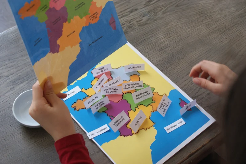 Puzzle de la France Montessori