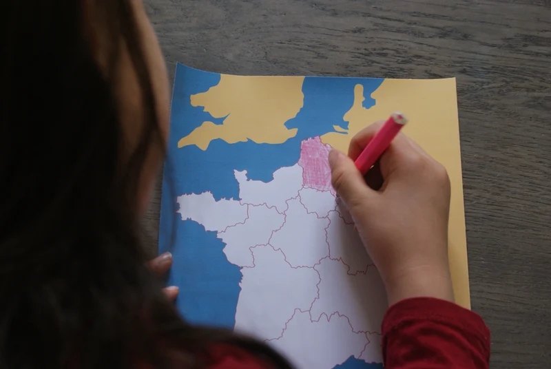 Puzzle de la France Montessori