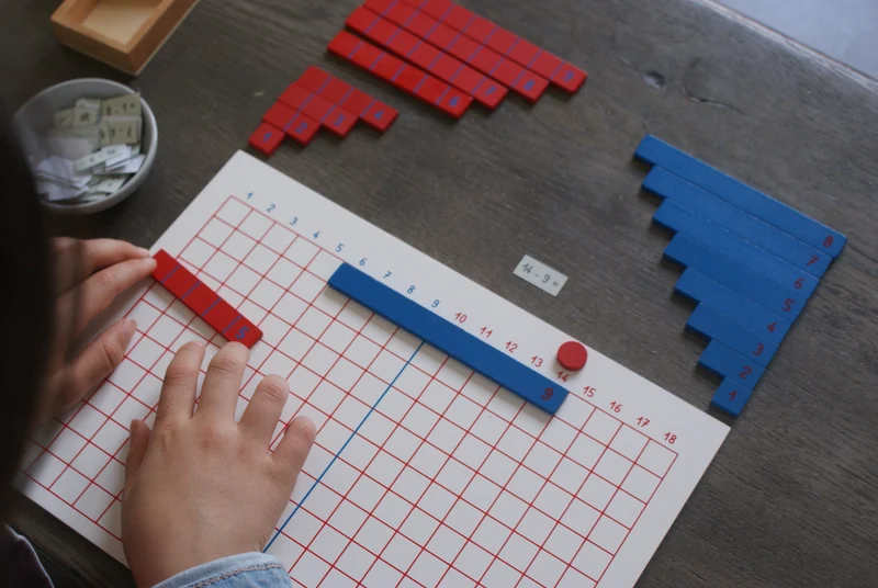 Soustraction Montessori