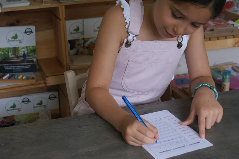 Conjugaison Montessori