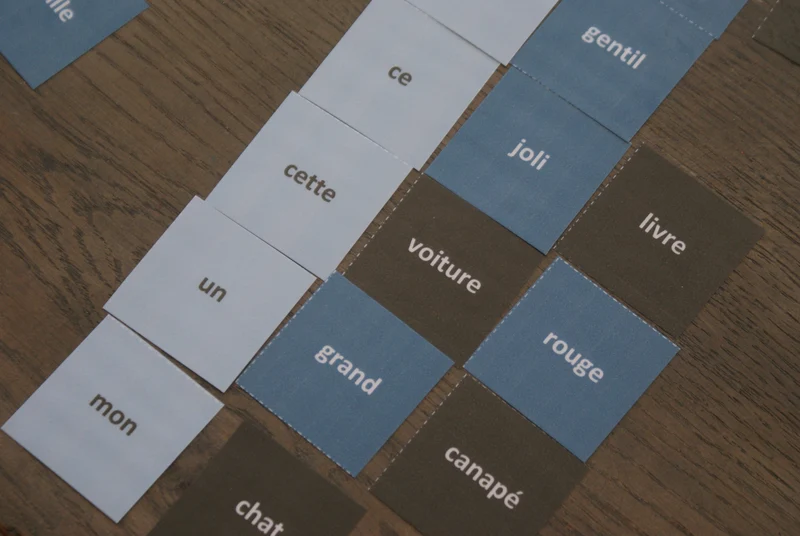 Grammaire Montessori