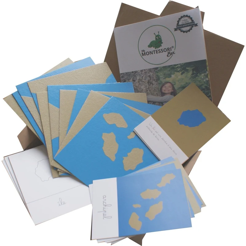Formes géographiques rugueuses Montessori