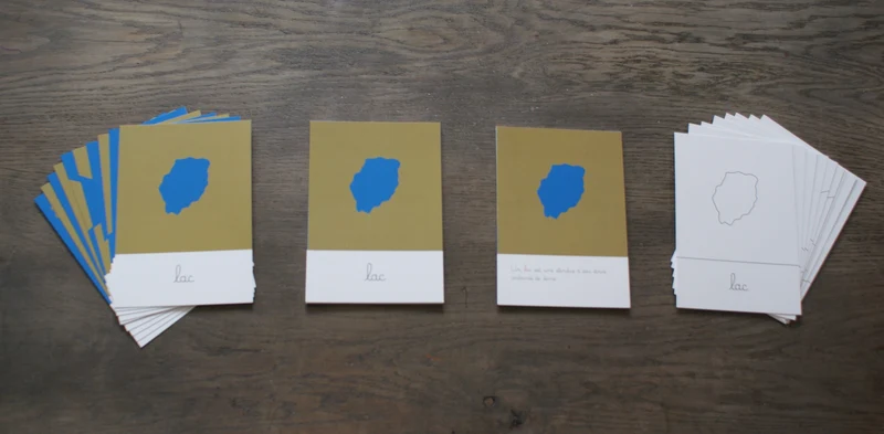 Formes géographiques rugueuses Montessori